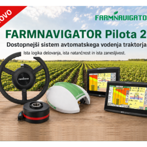NOVO: Pilota 2 – Sistem za avtomatsko vodenje (2cm) + G7 Iso Farmnavigator + All in One RTK 4G sprejemnik